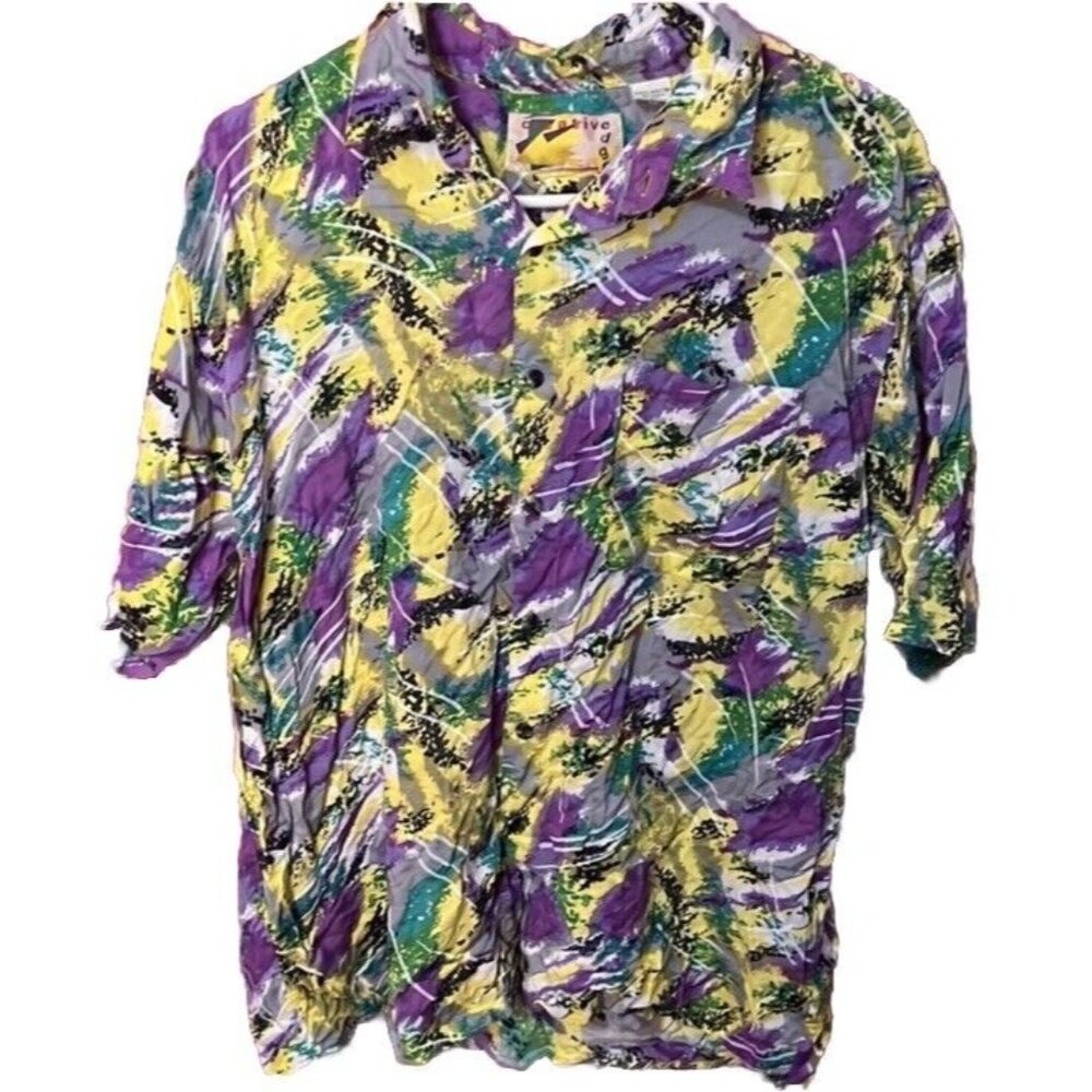 CREATIVE EDGE CRAZY WAVY SHIRT IDEAL FOR FESTIVALS SIZE XL